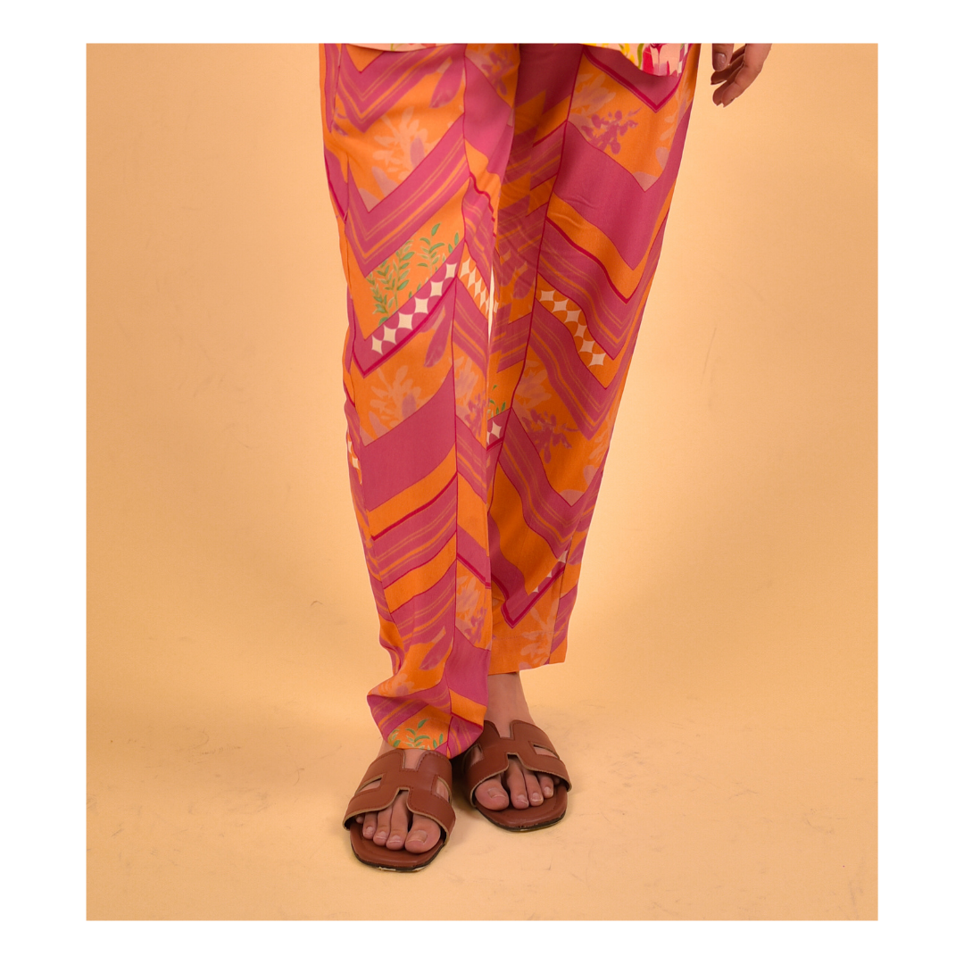 Gulsana Peach Co-ord Set