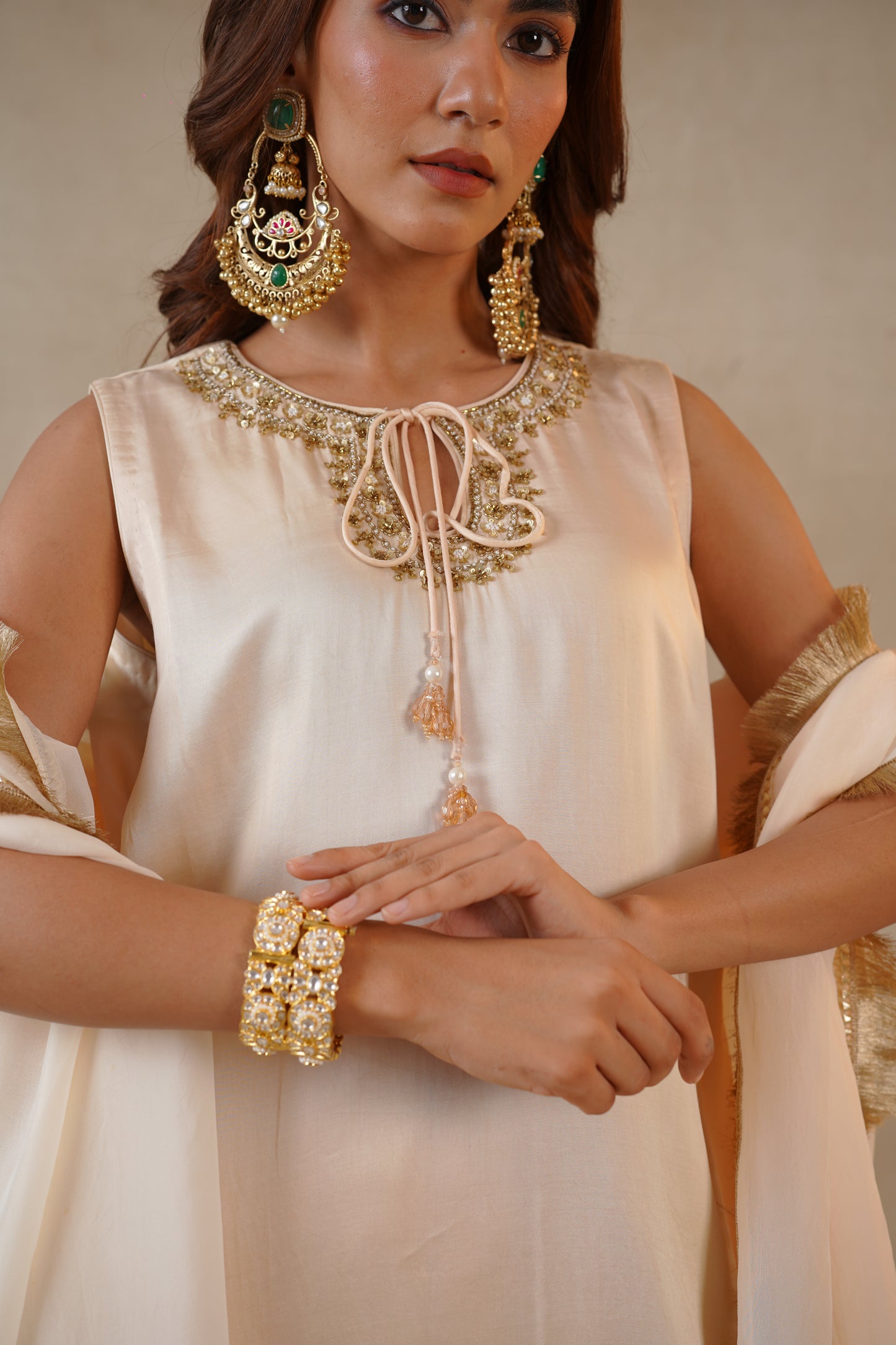 Nude Blush Farshi Salwar Set