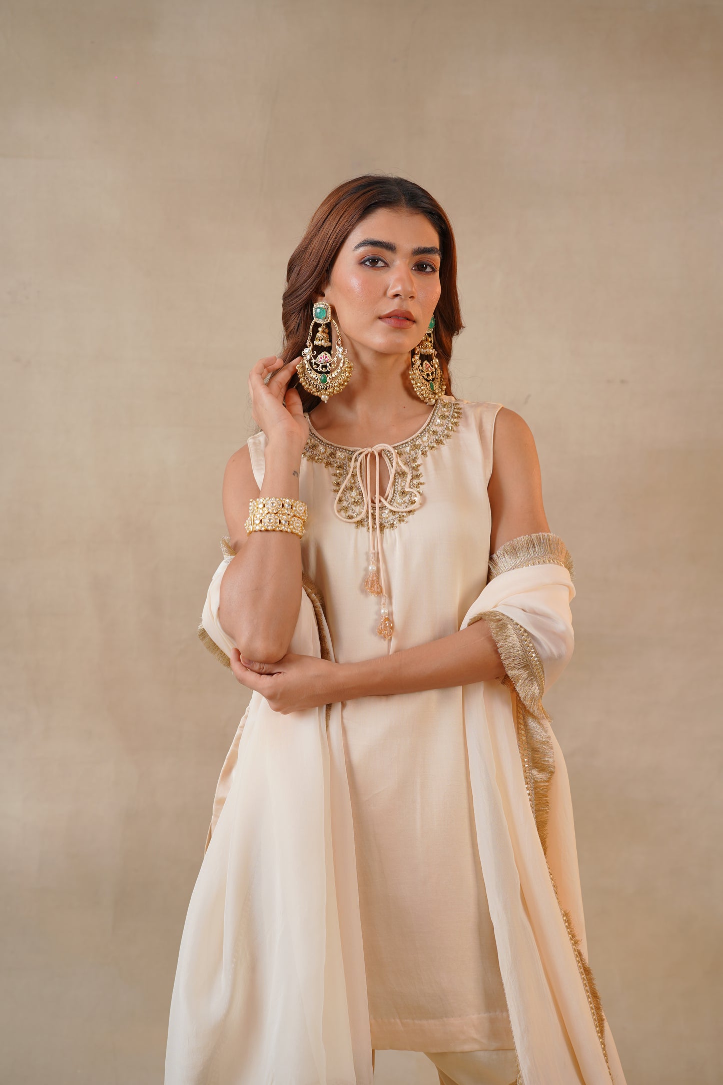 Nude Blush Farshi Salwar Set