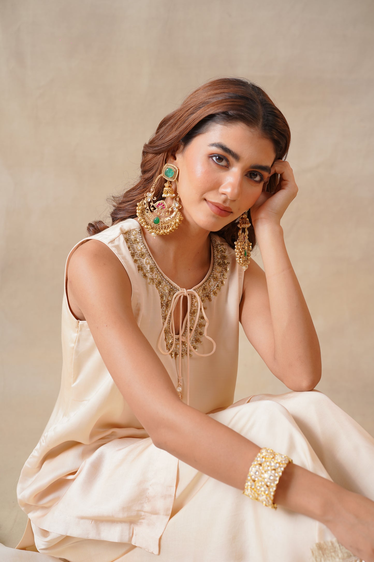 Nude Blush Farshi Salwar Set