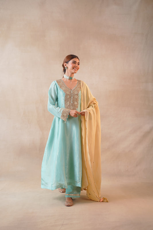 Summer Bloom Anarkali Set