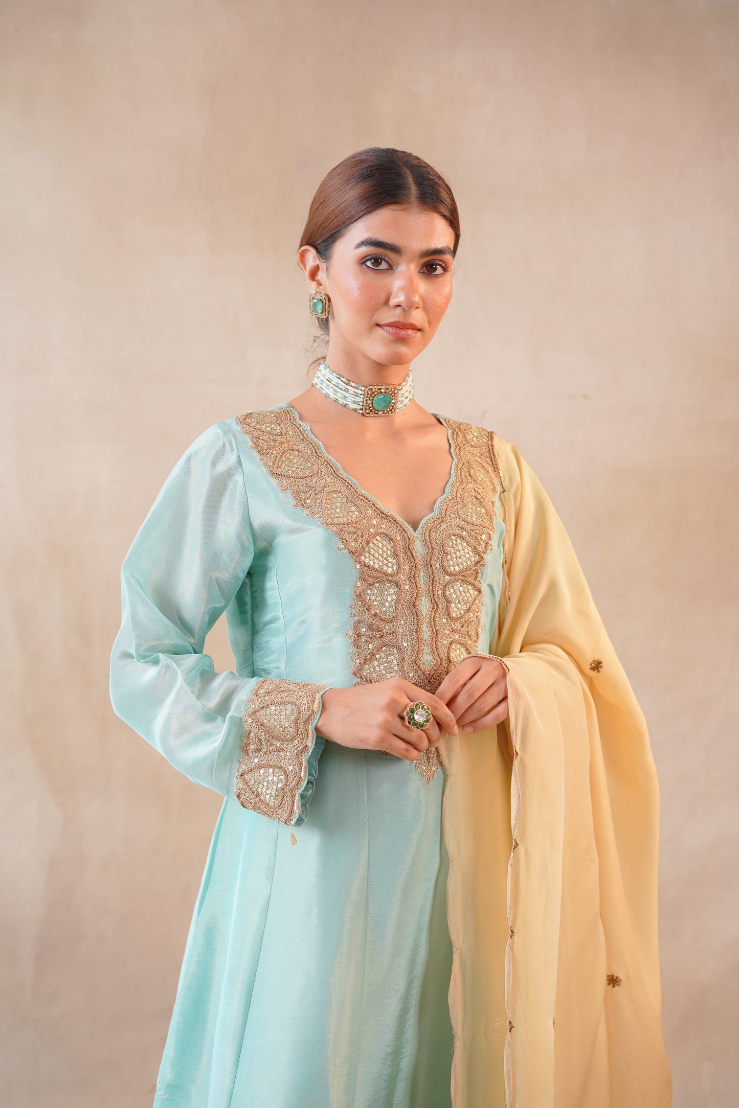 Summer Bloom Anarkali Set